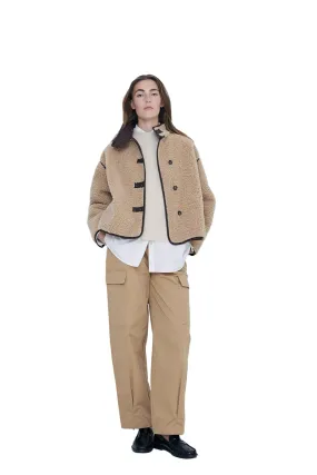 Shearling Coat - Beige