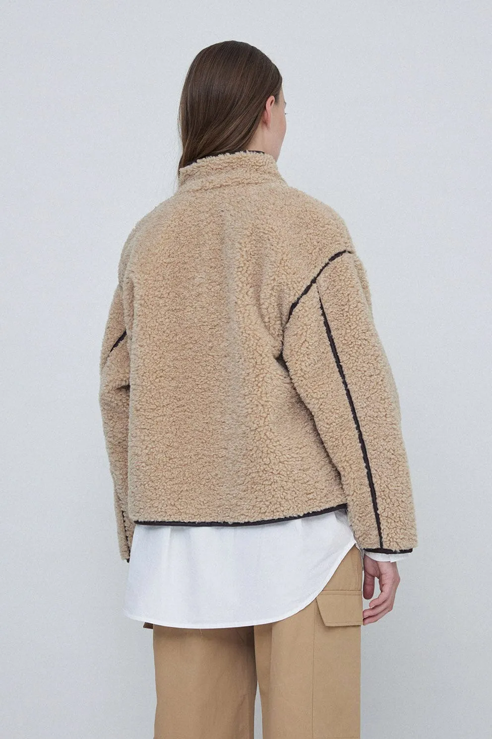 Shearling Coat - Beige